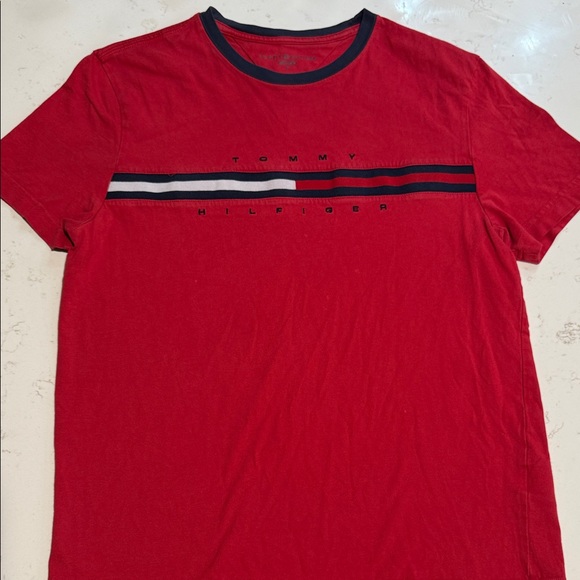 Tommy Hilfiger Other - Tommy Hilfiger Red Short Sleeve Tee 90s inspired